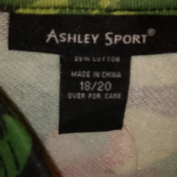 ASHLEY STEWART 2PC TROPICAL JACKET & CAPRI SET